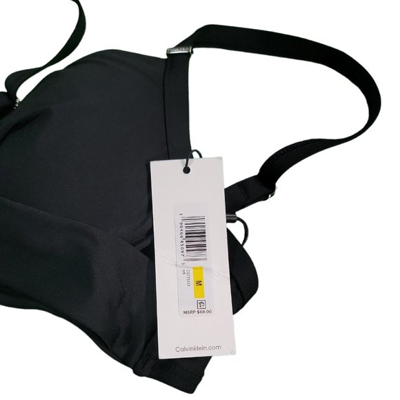 Calvin Klein womens Twist Underwire Bikini Swimsuit Top Sz M - Picture 4 of 6